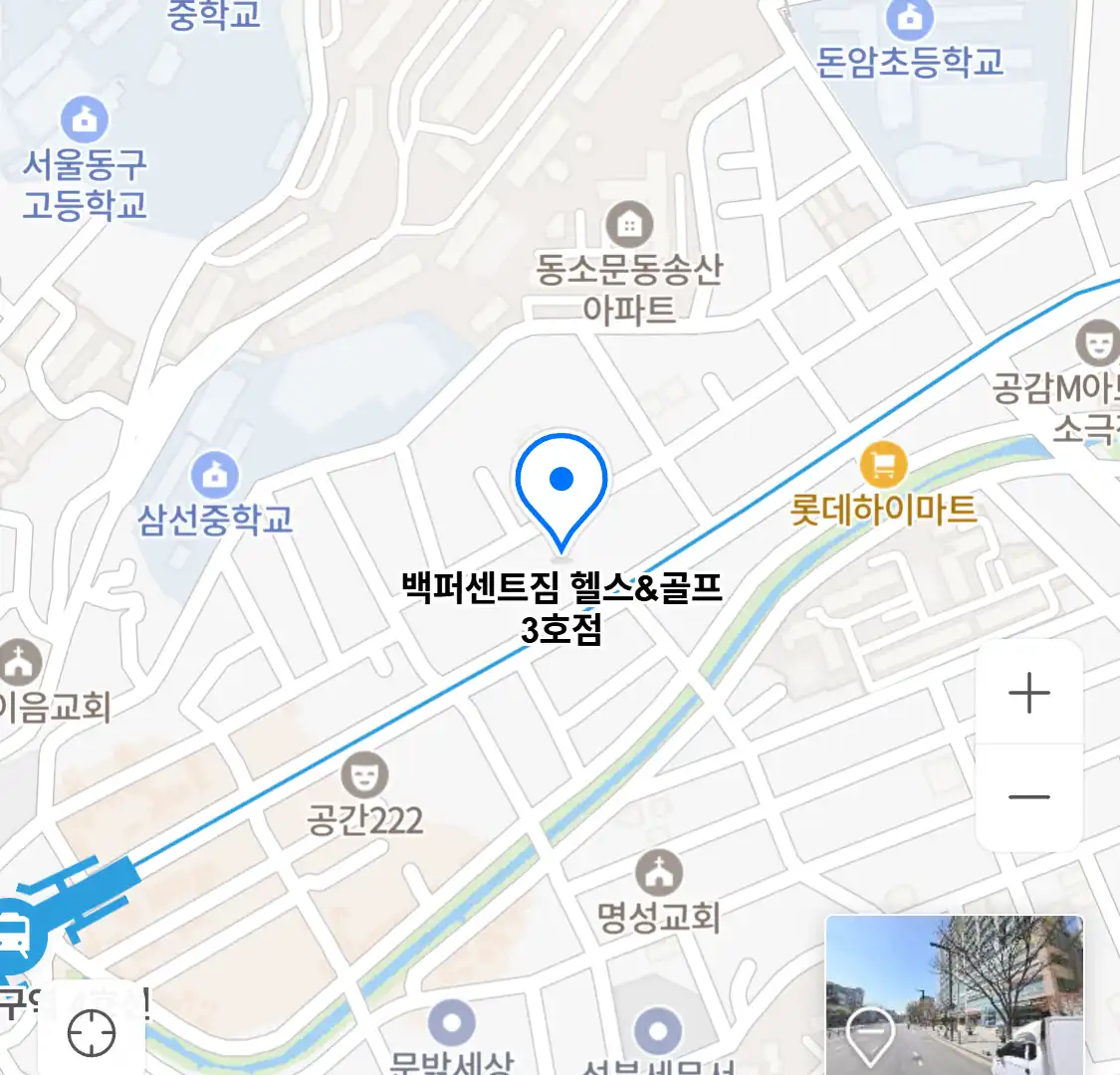 백퍼센트짐 헬스&골프 3호점 위치