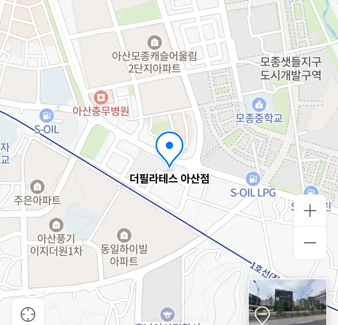 더필라테스 아산점 위치