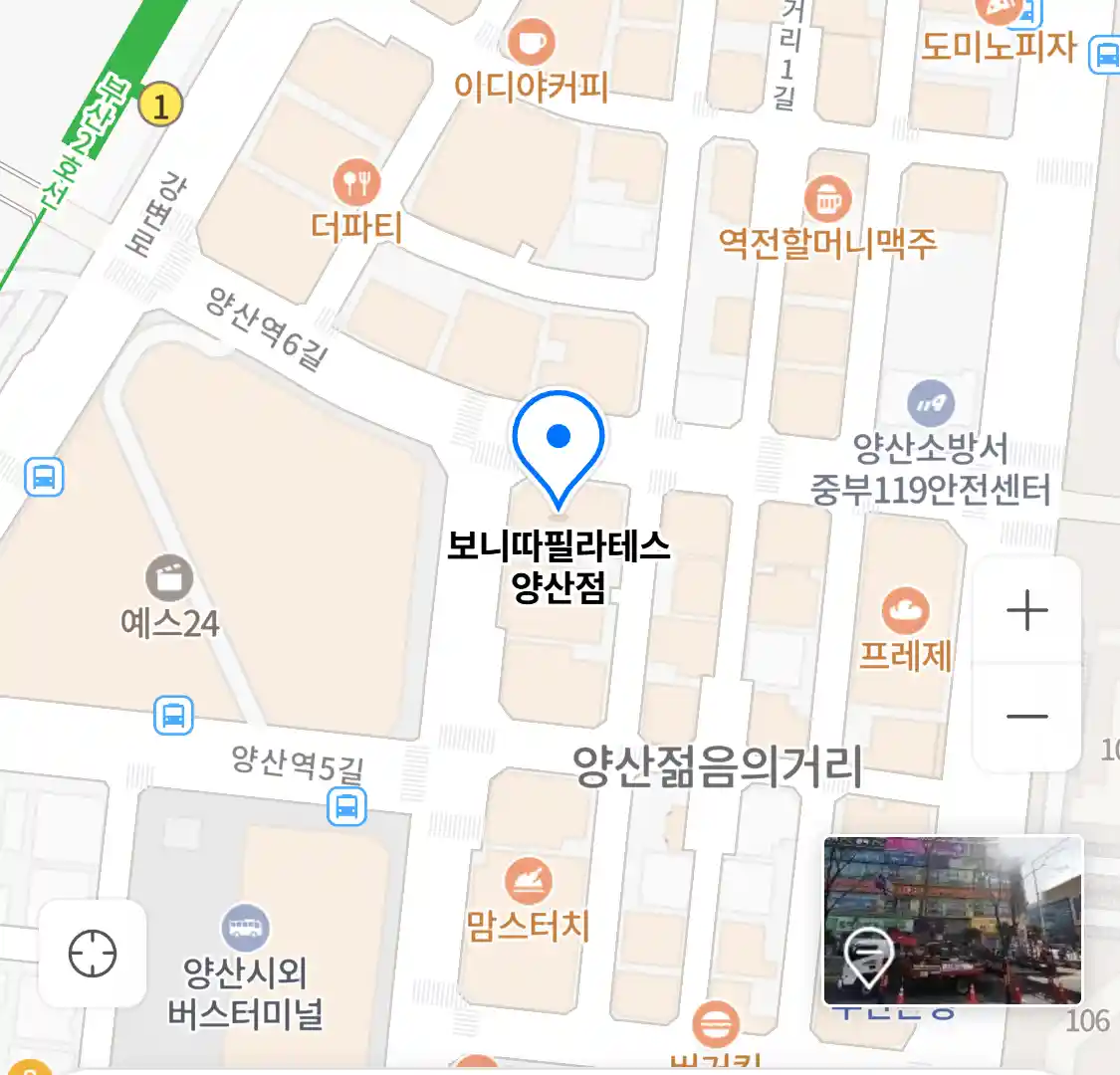 보니따필라테스 양산점 위치