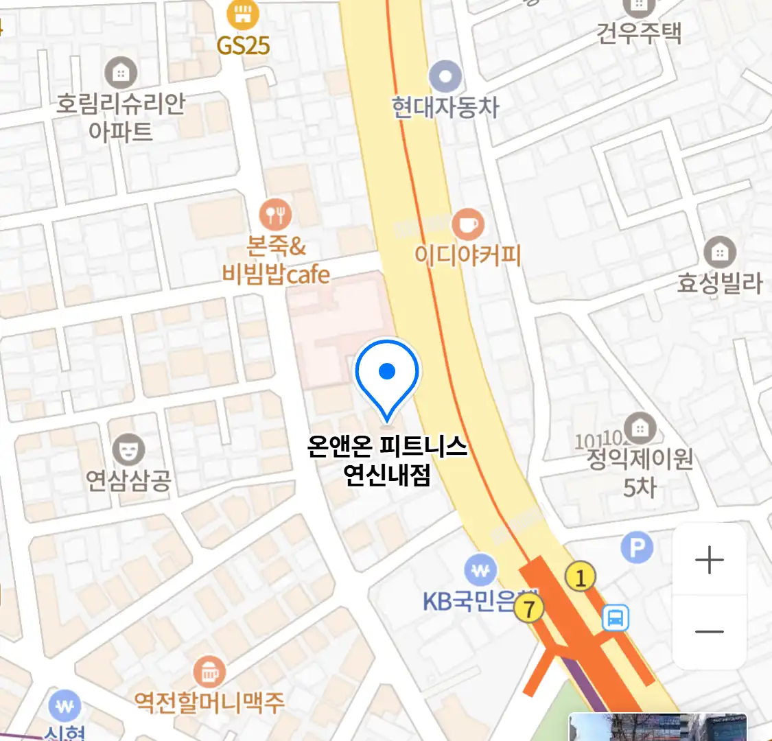 온앤온 피트니스 연신내점 위치