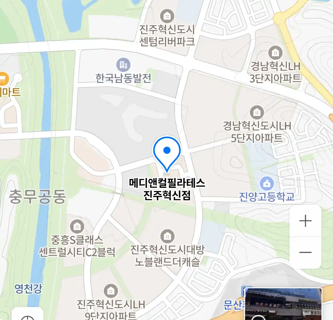 메디앤컬필라테스 진주혁신점 위치