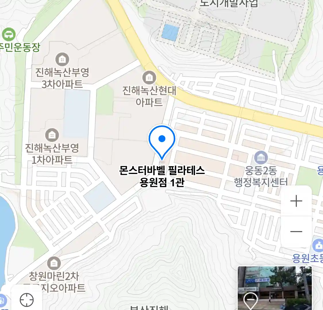 몬스터바벨 필라테스 용원점 1관 위치