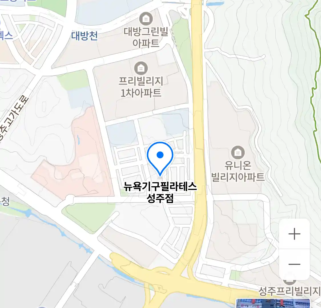 뉴욕기구필라테스 성주점 위치