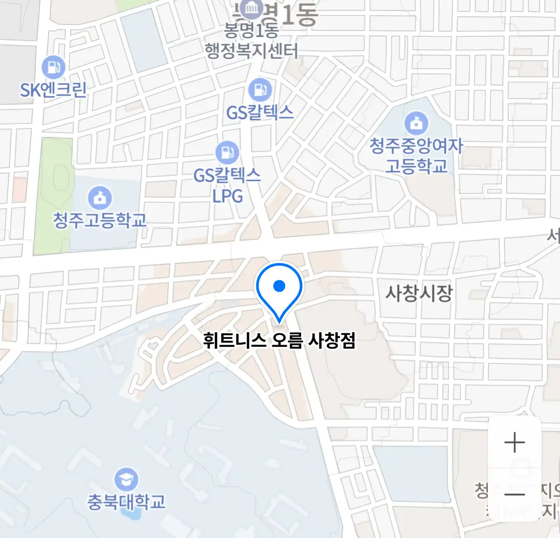 휘트니스 오름 사창점 위치