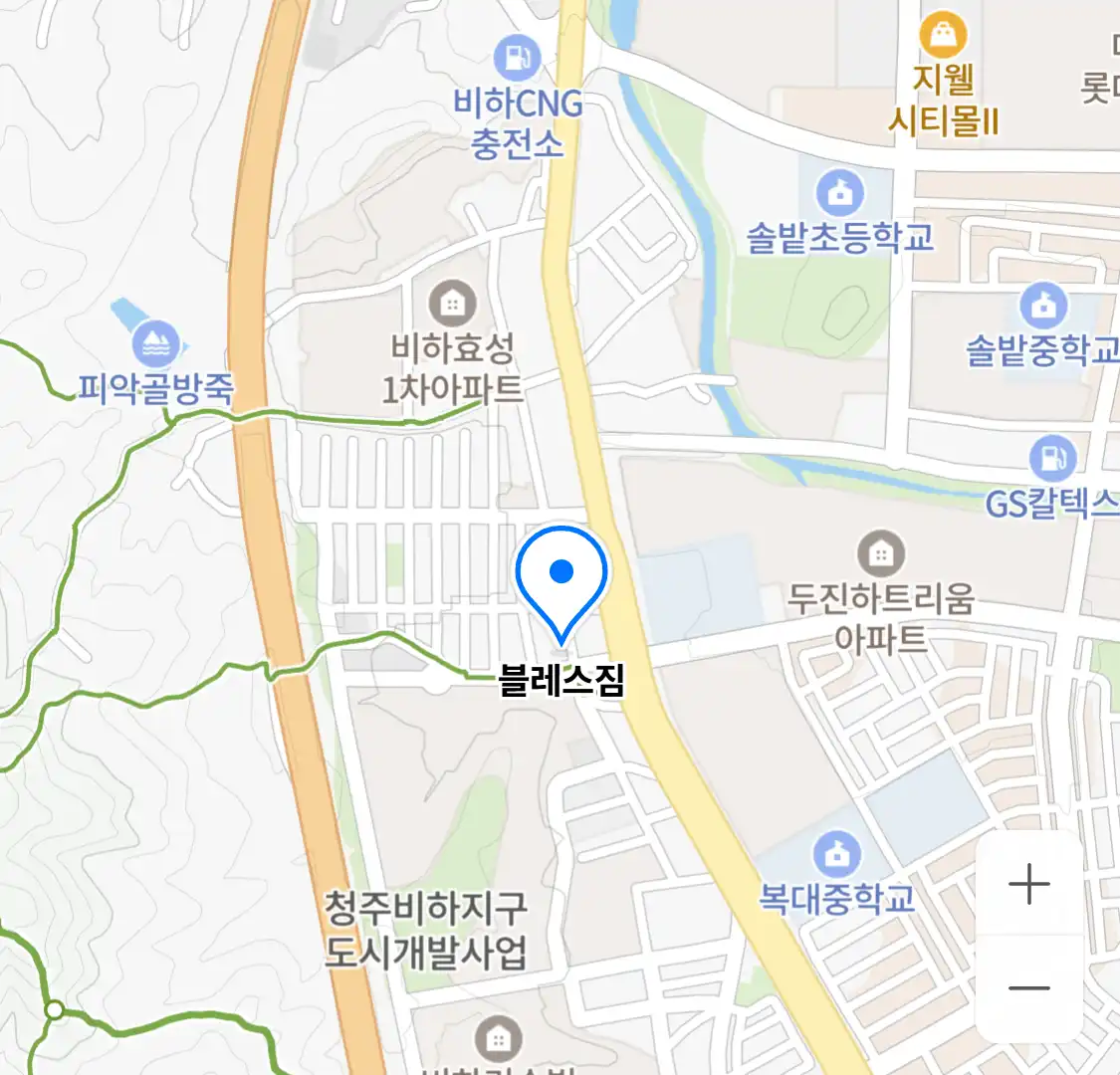 블레스짐 위치