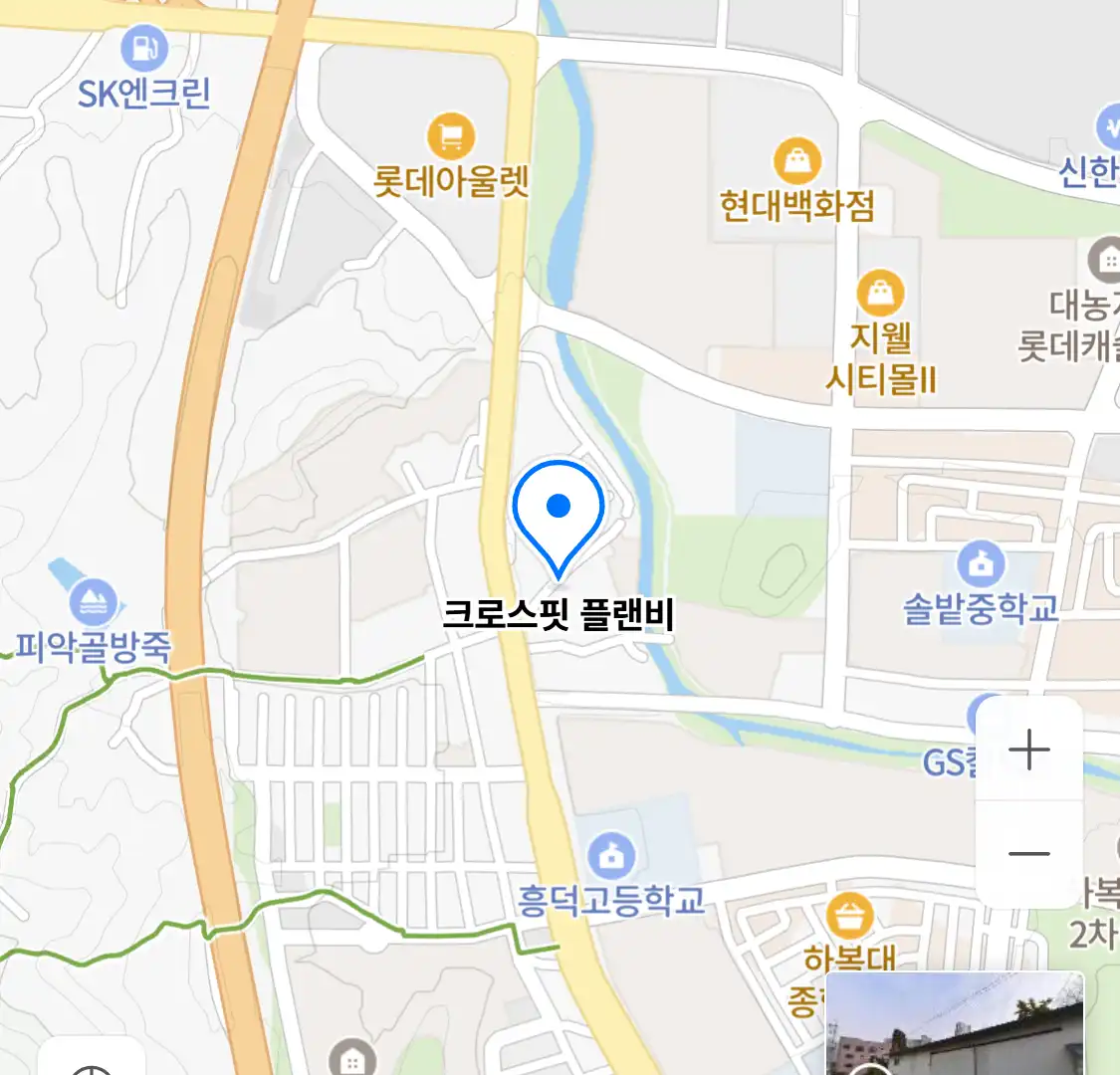 크로스핏 플랜비 위치