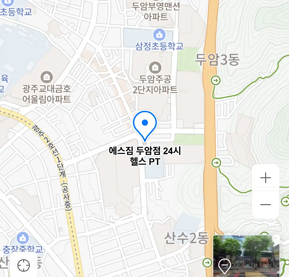 에스짐 두암점 24시 헬스 PT 위치