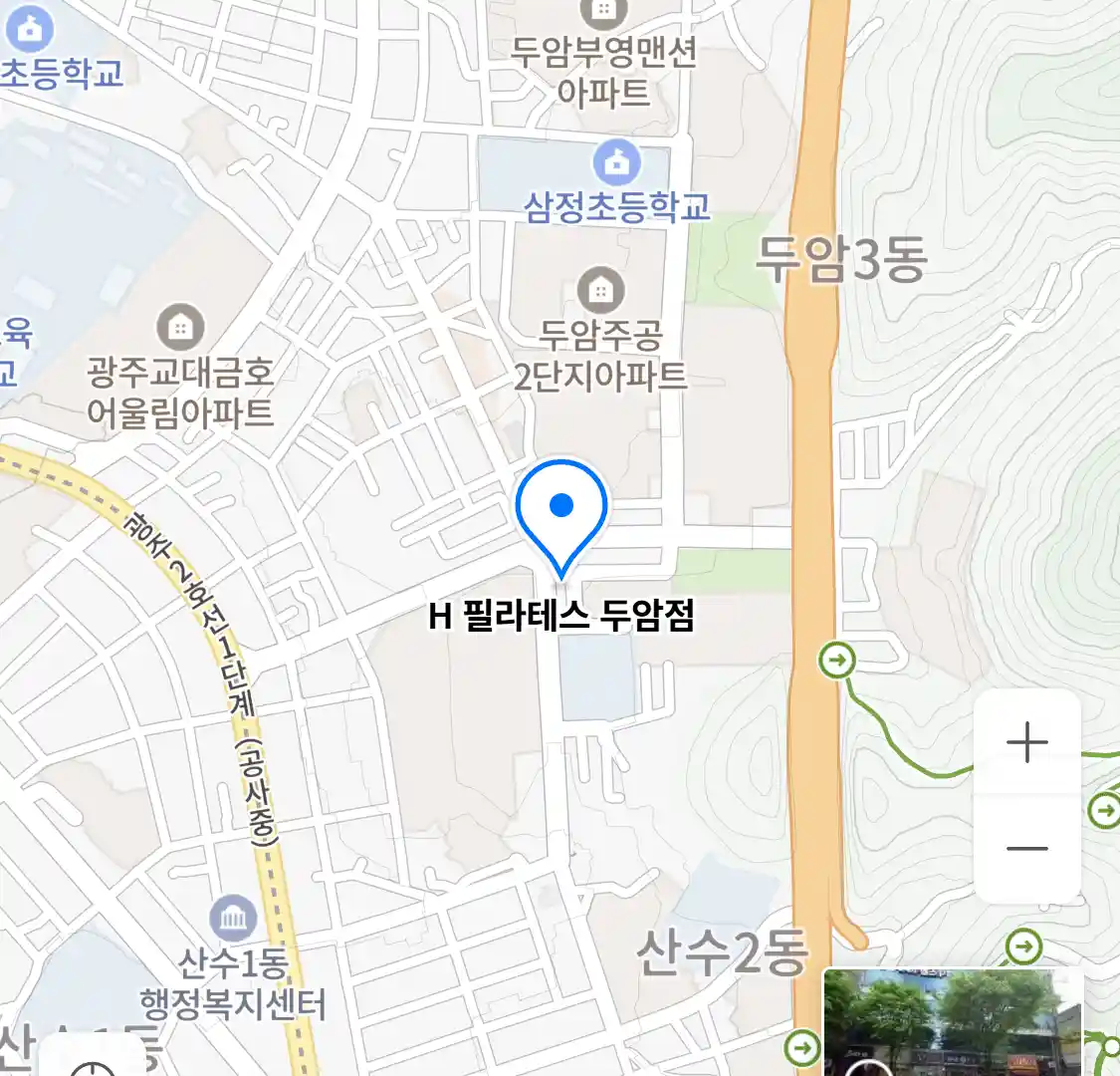 H 필라테스 두암점 위치