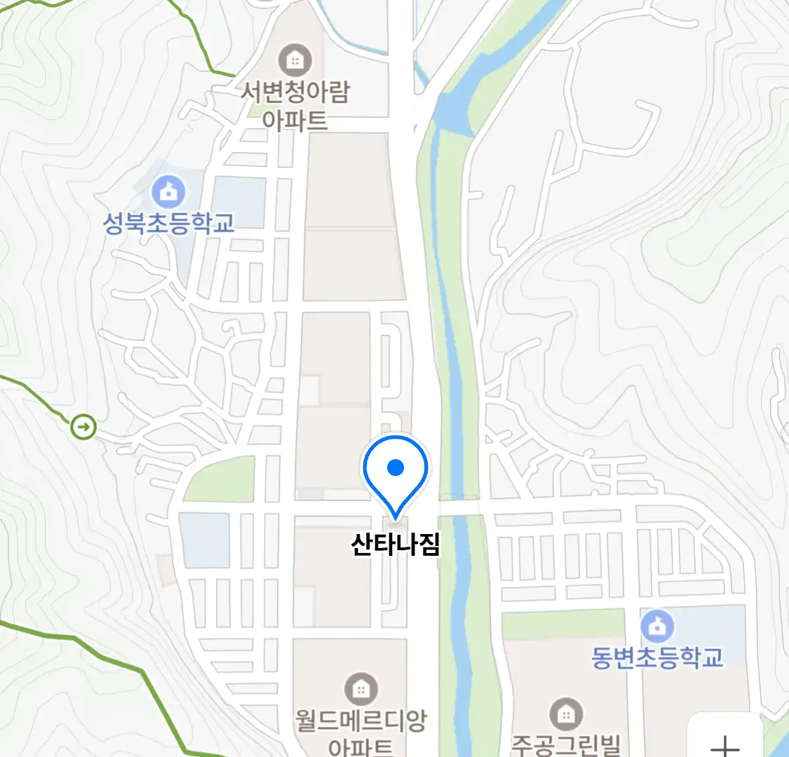산타나짐 위치