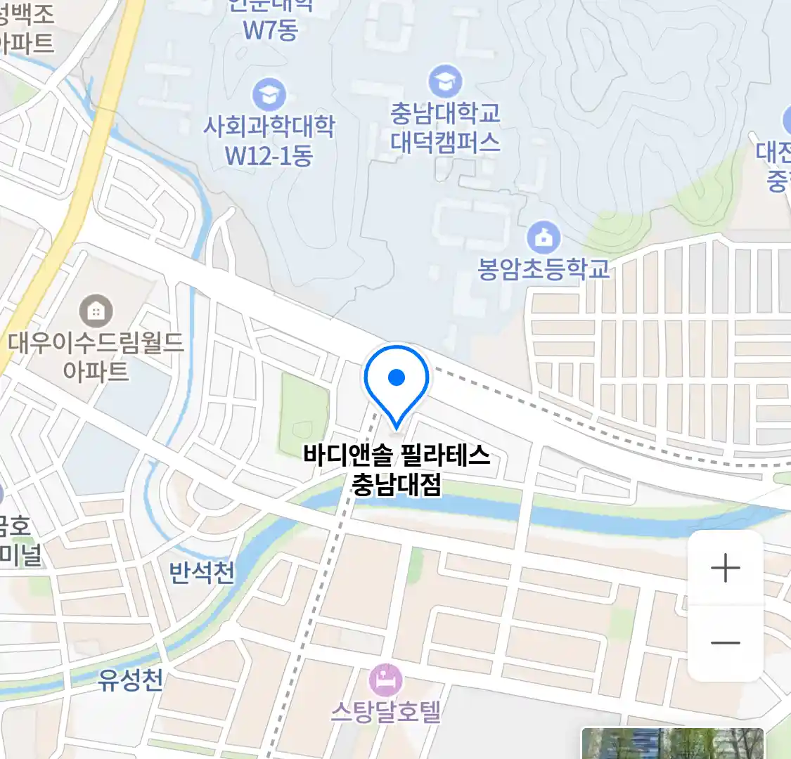 바디앤솔 필라테스 충남대점 위치