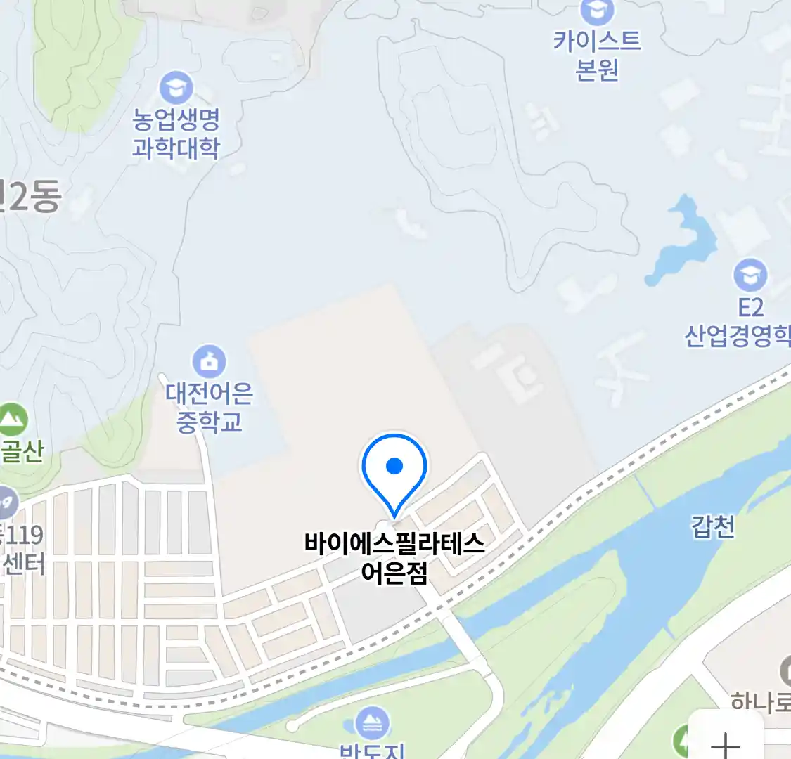 바이에스필라테스 어은점 위치