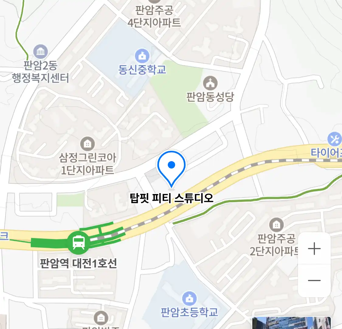 탑핏 피티 스튜디오 위치