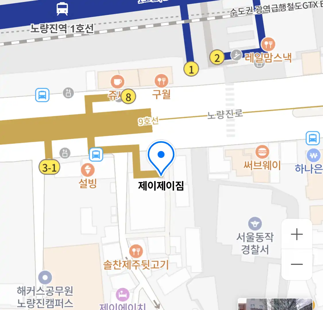 제이제이짐 위치