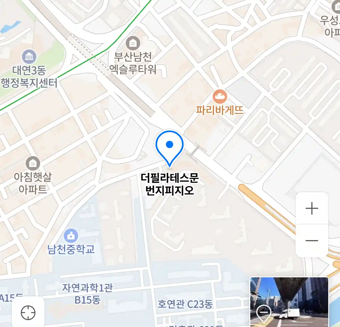 더필라테스문 번지피지오 위치