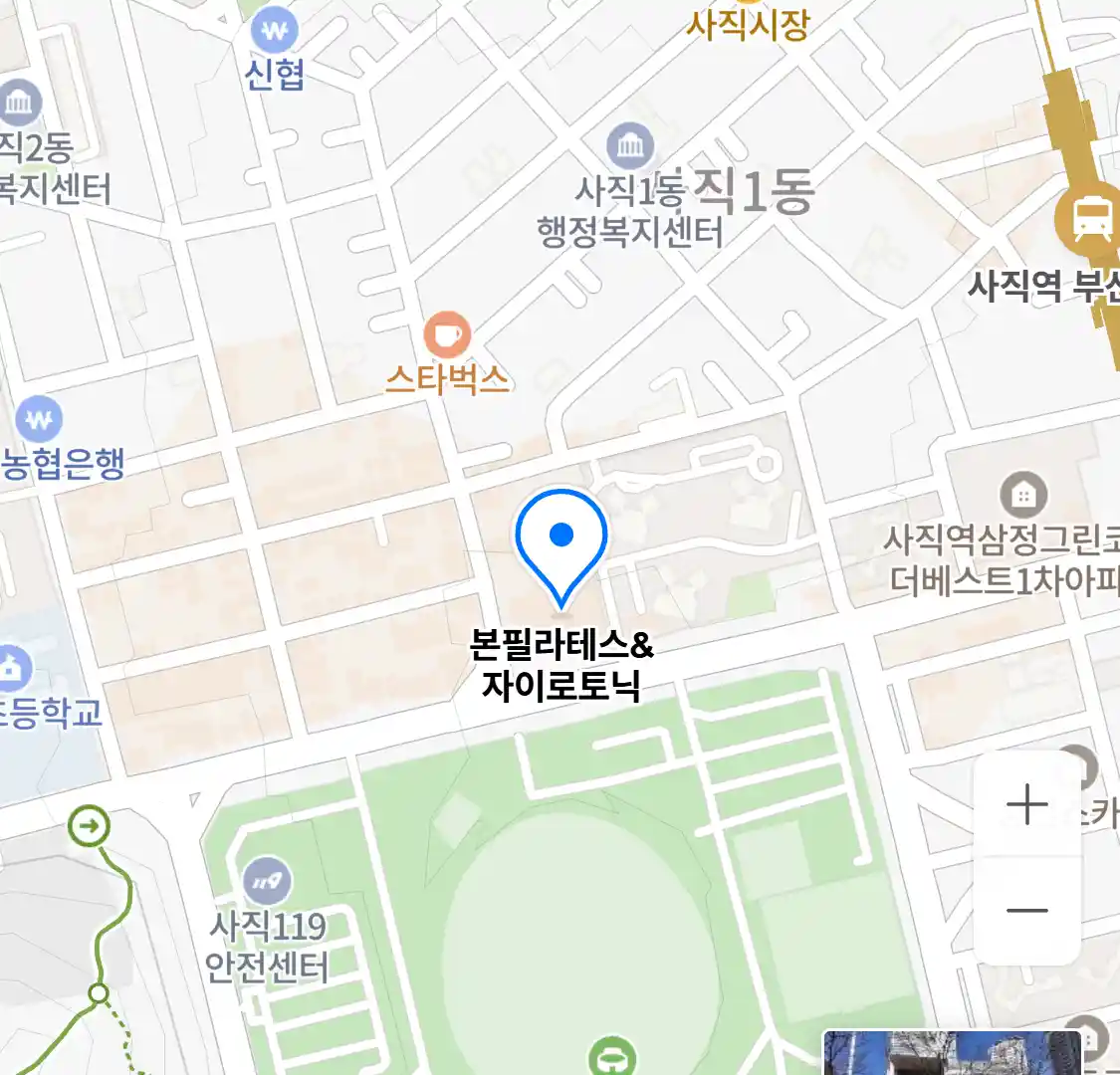 본필라테스&자이로토닉 위치