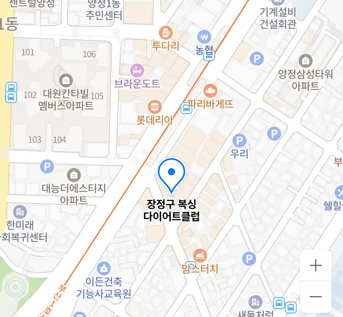 장정구 복싱 다이어트클럽 위치