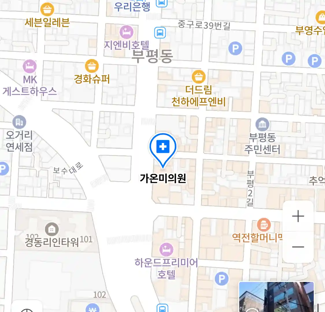 가온미의원 지도