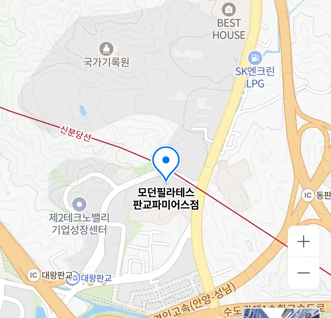 모던필라테스 판교파미어스점 위치