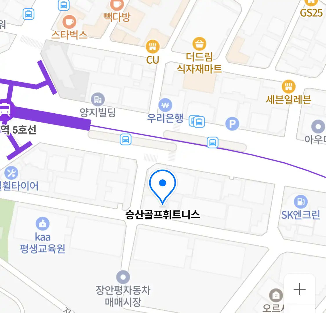 승산골프휘트니스 위치