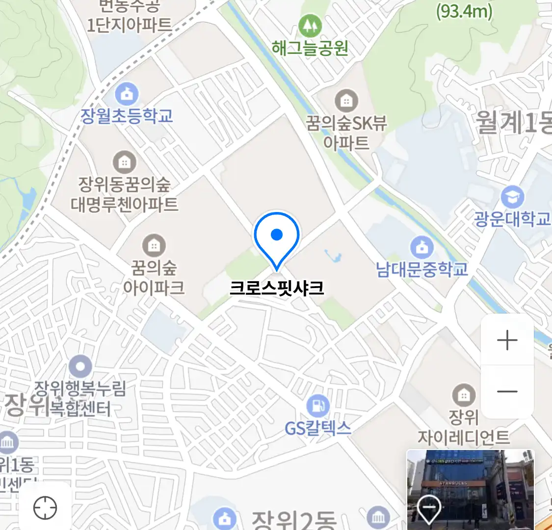 크로스핏샤크 위치