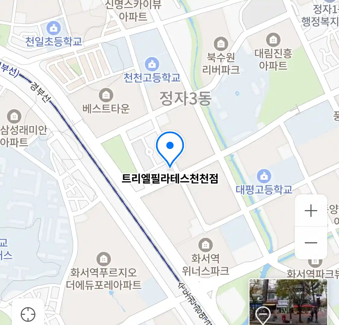 트리엘필라테스천천점 위치