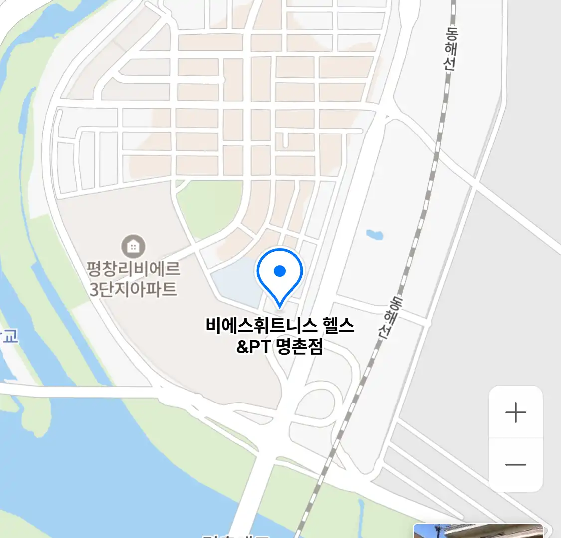 비에스휘트니스 헬스&PT 명촌점 위치