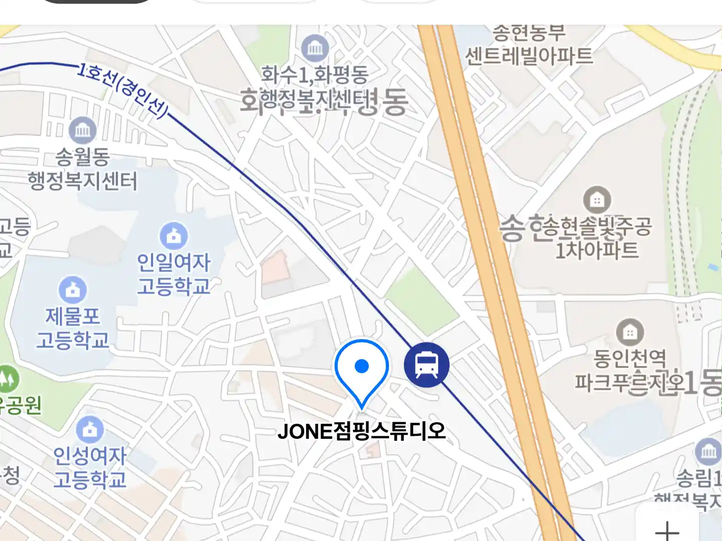 JONE점핑스튜디오 지도