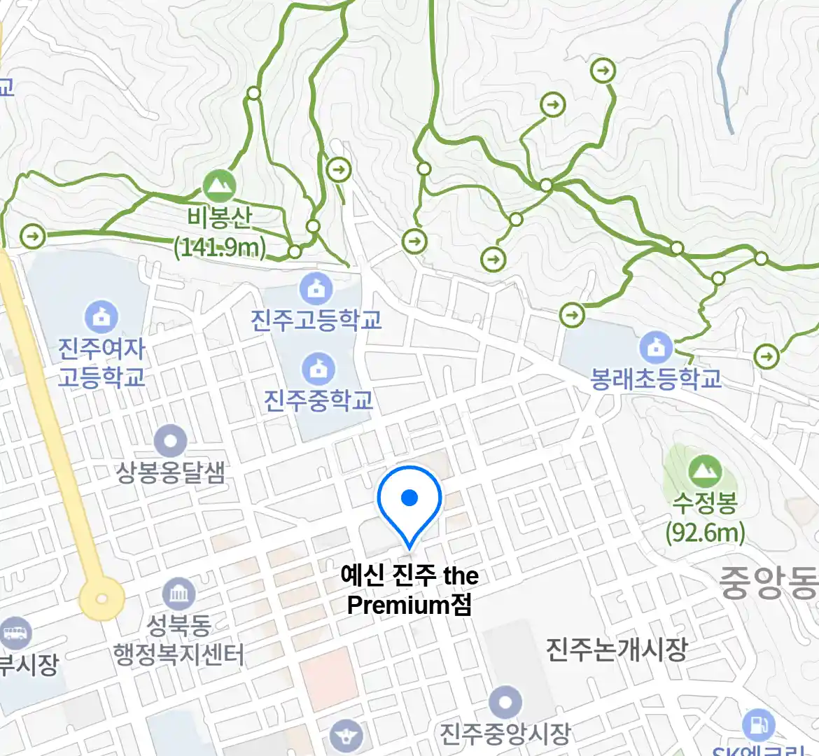 예신 진주 the Premium점 위치