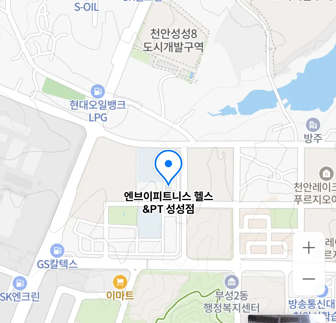 엔브이피트니스 헬스&PT 성성점 위치