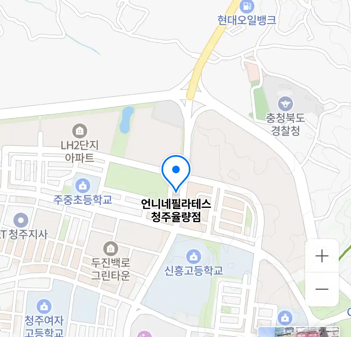 언니네필라테스 청주율량점 위치