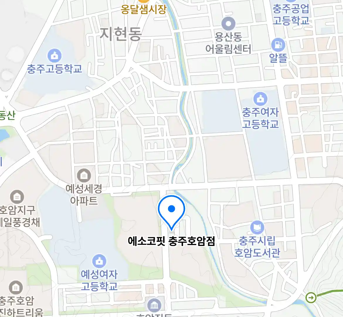 에소코핏 충주호암점 위치