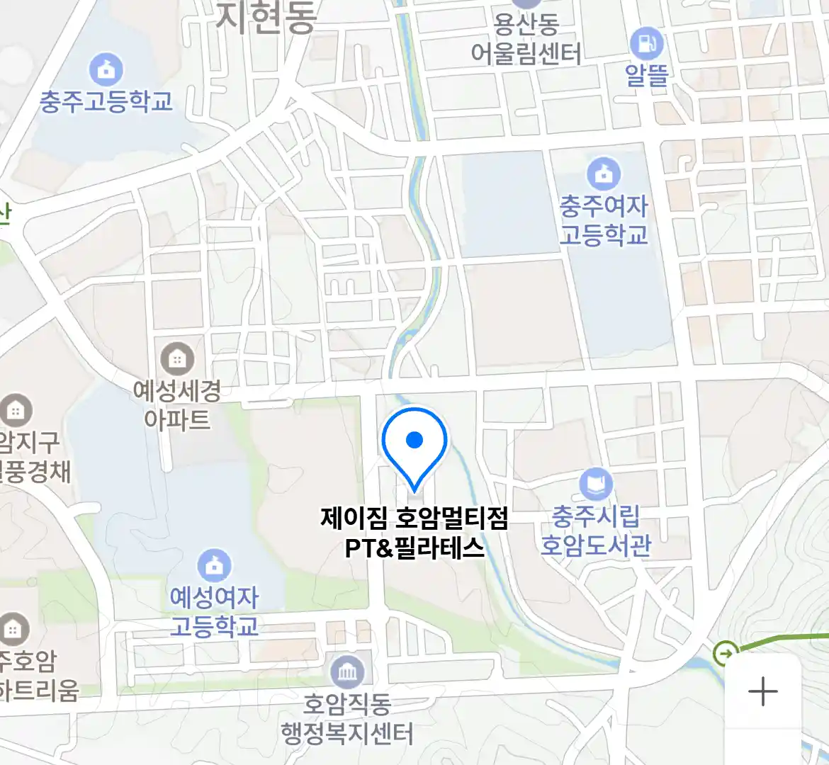 제이짐 호암멀티점 PT필라테스 위치