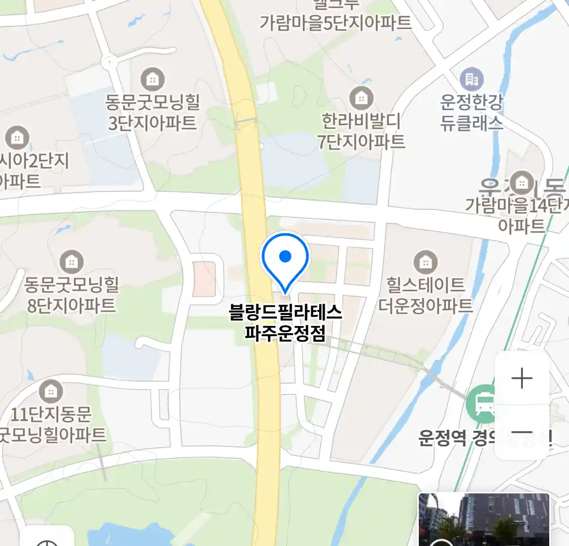 블랑드필라테스 파주운정점 위치