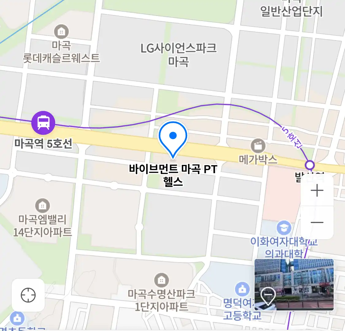 바이브먼트 마곡 PT 헬스 위치
