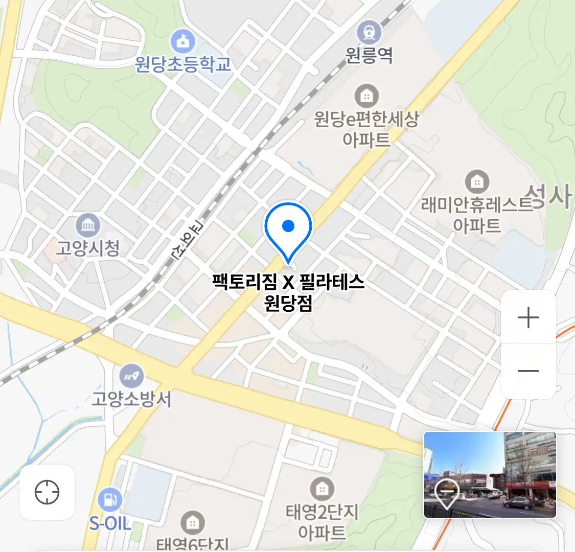 팩토리짐 X 필라테스 원당점 위치