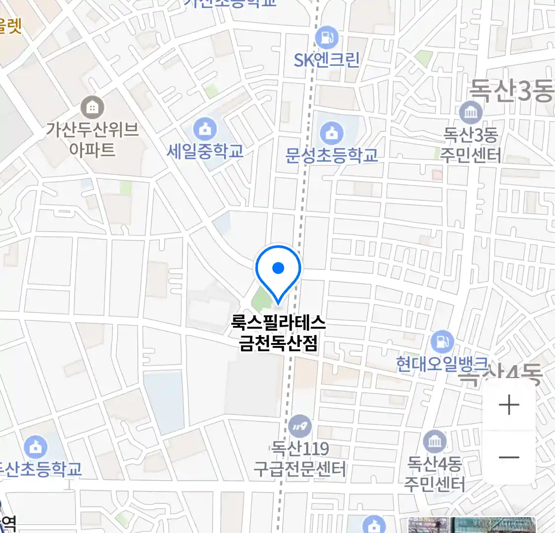 룩스필라테스 금천독산점 위치
