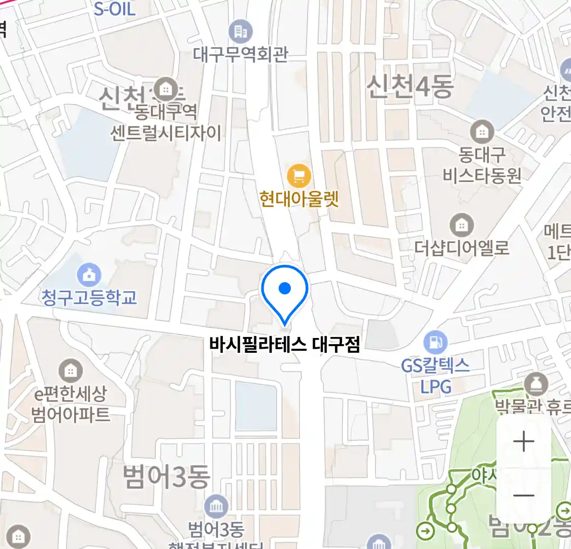 바시필라테스 대구점 위치