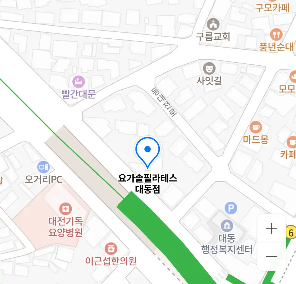 요가솔필라테스 대동점 위치