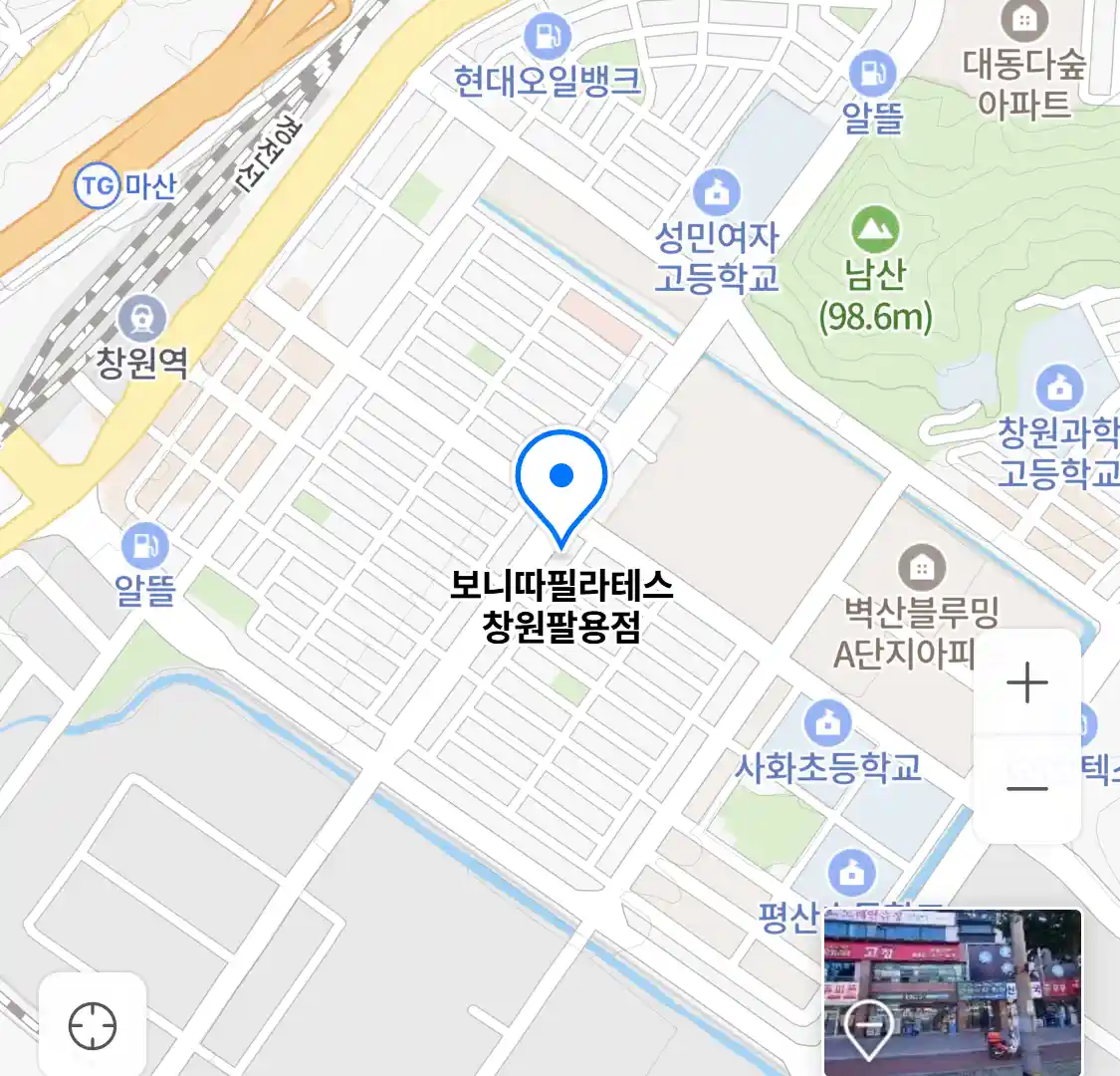 보니따필라테스 창원팔용점 위치