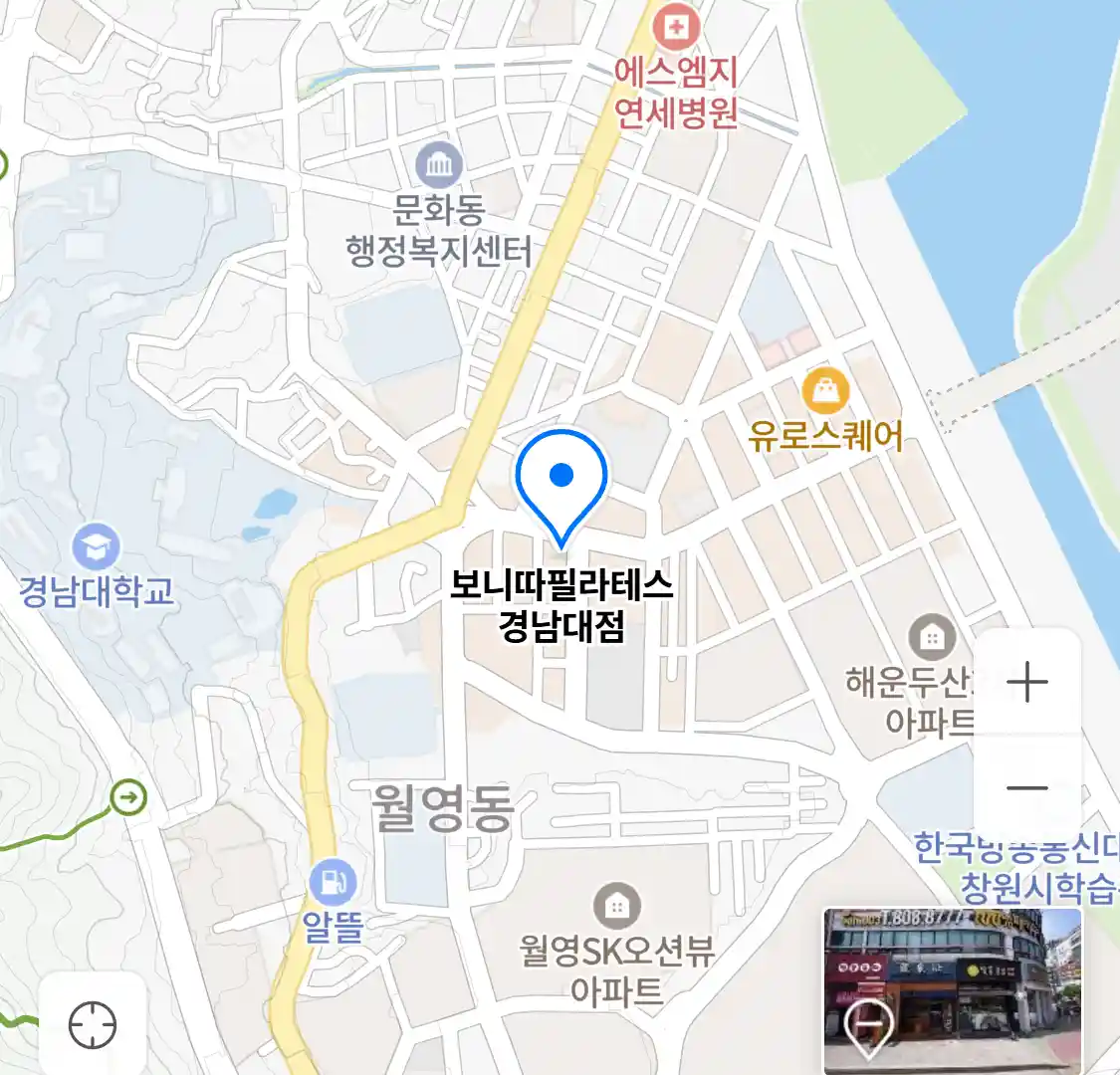 보니따필라테스 경남대점 위치