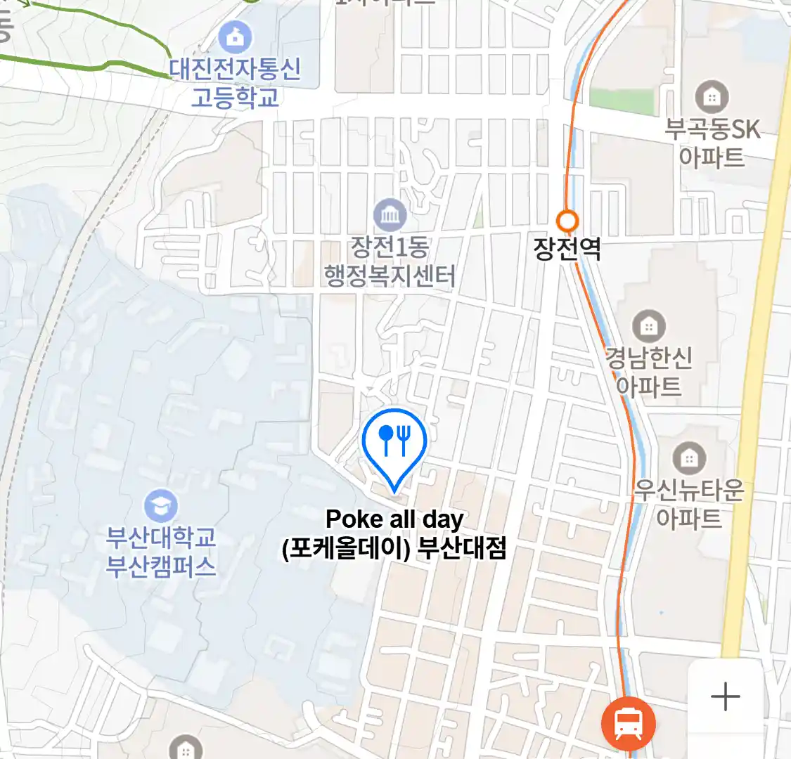 Poke all day (포케올데이) 부산대점 위치