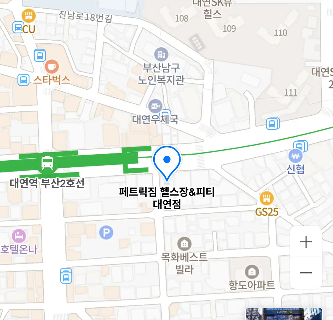 페트릭짐 헬스장&피티 대연점 위치