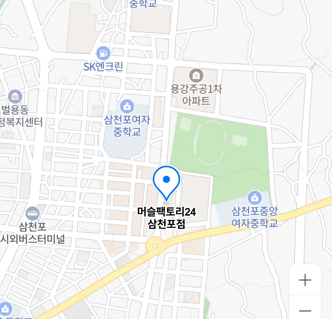머슬팩토리24 삼천포점 위치