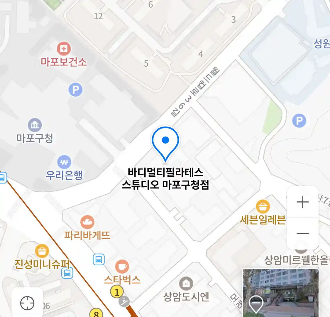 바디멀티필라테스 스튜디오 마포구청점 위치