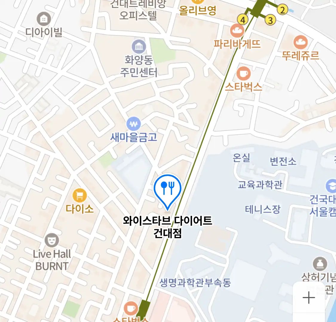 와이스타브 다이어트 건대점 위치