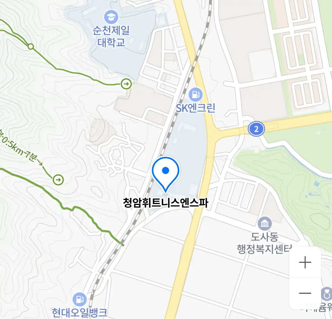 청암휘트니스엔스파 위치