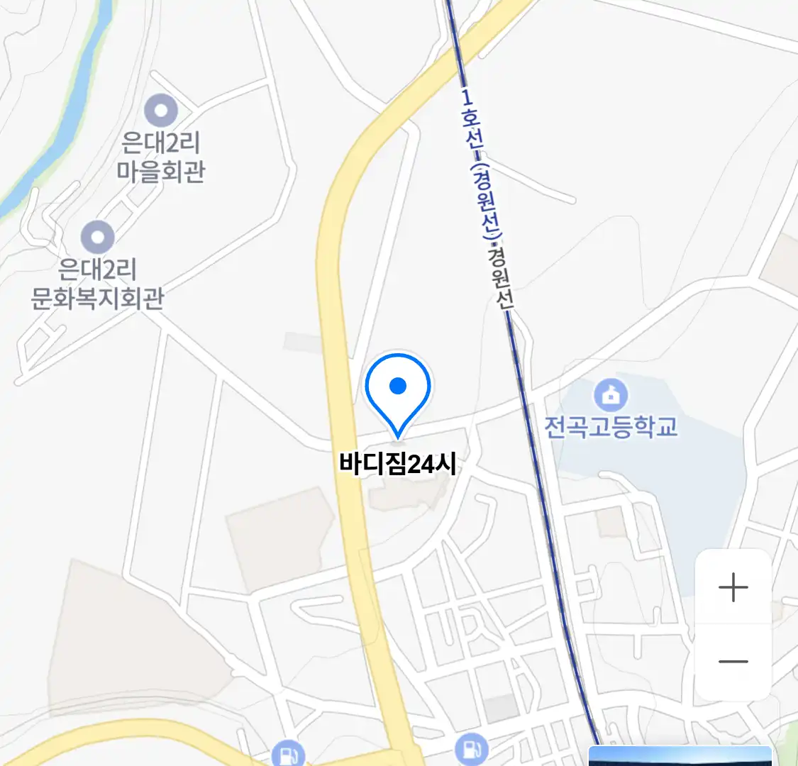 바디짐24시 위치