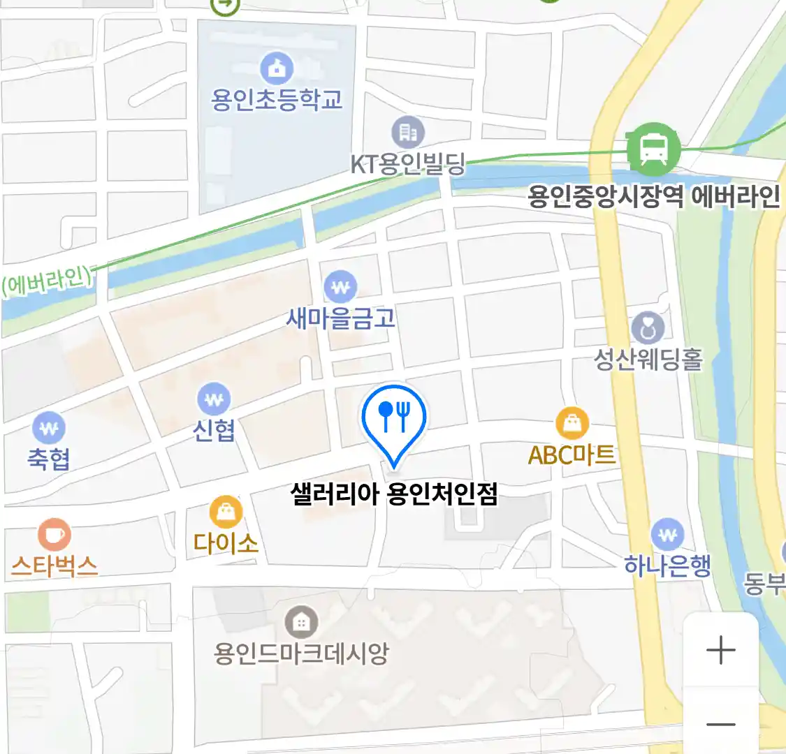 샐러리아 용인처인점 위치