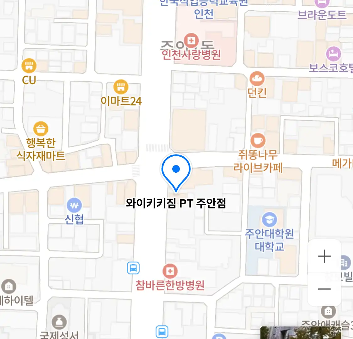 와이키키짐 PT 주안점 위치