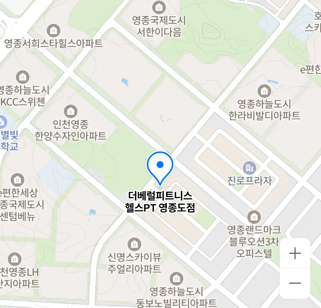 더베럴피트니스 헬스PT 영종도점 위치